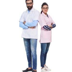 Unisex Lab Coat (Doctor Apron) - Short Length with Half Sleeves