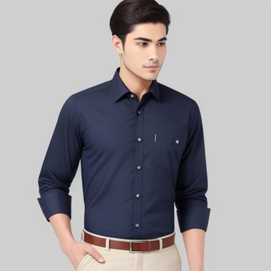 Formal Shirt - Super Rich Navy Blue S